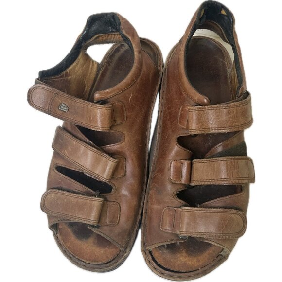 Finn Comfort Men\'s Tunis Sandals Brown Genuine Leather EU 41 US 8 main image 8